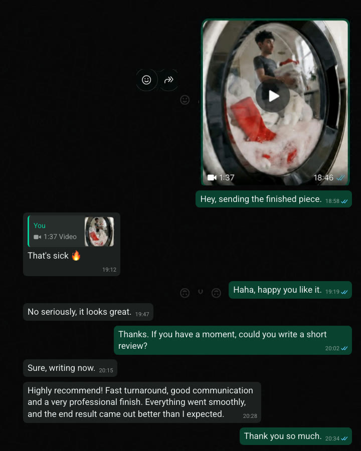 Customer review screenshot
