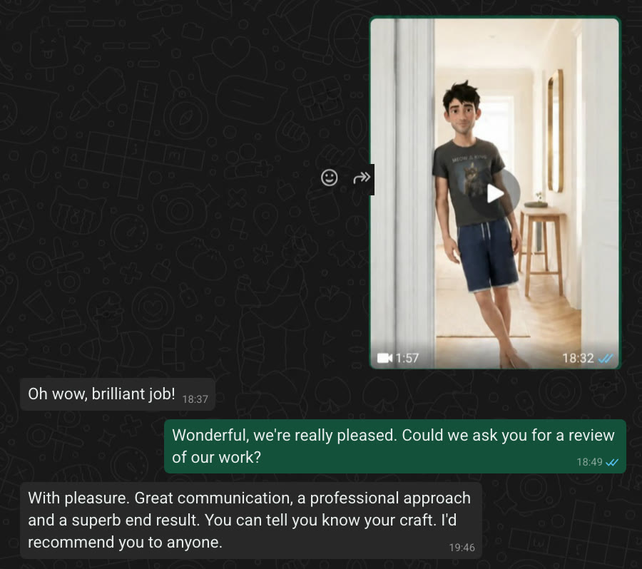 Customer review screenshot