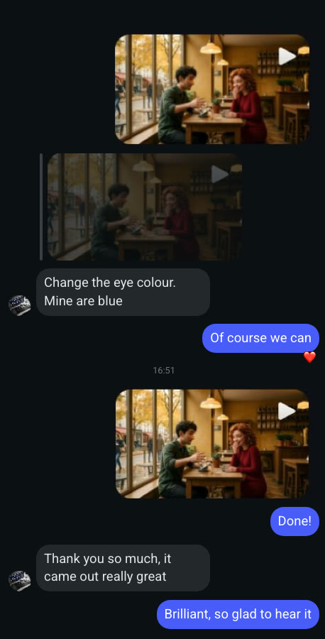 Customer review screenshot
