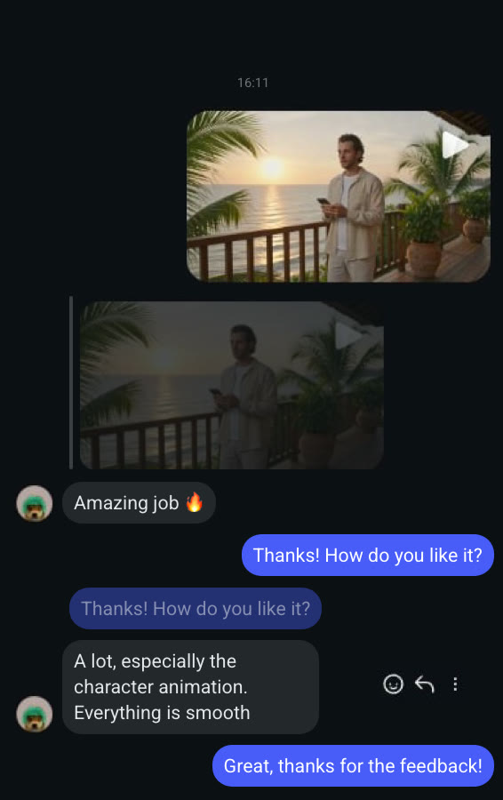 Customer review screenshot